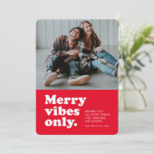 レトロな海メリー軍のクリスマス写真のホリダ シーズンカード (スタンド正面)