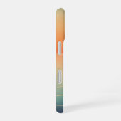 レトロな海上の太陽 iPhone 16ケース (右側面)