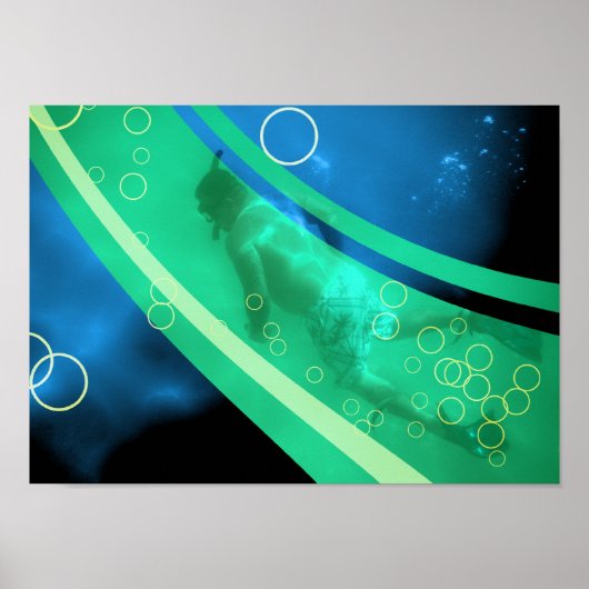 レトロな海水浴 ポスター (正面)