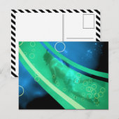 レトロな海水浴 ポストカード (正面/裏面)