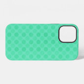 レトロな淡緑色の円模様 Case-Mate iPhone iPhoneケース (裏面横)