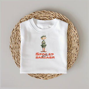 レトロな漫画のエルフの皮肉フレーズ Tシャツ