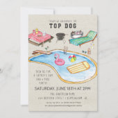 レトロな父の日のBBQ招待状 招待状 (正面)