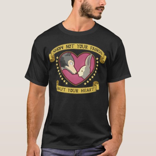 レトロな牙を隠せ Tシャツ (正面)