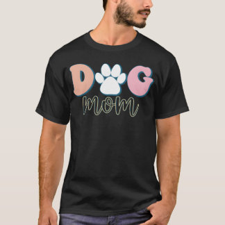 レトロな犬のママの友人 Tシャツ