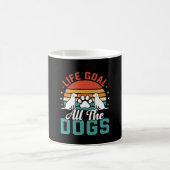 レトロな犬好きのための全ての犬 コーヒーマグカップ (中央)