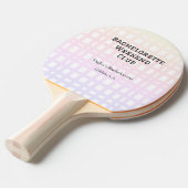 レトロな独身パーティーの週末 クラブ ピンク オレンジ デート 卓球ラケット (正面アングル)