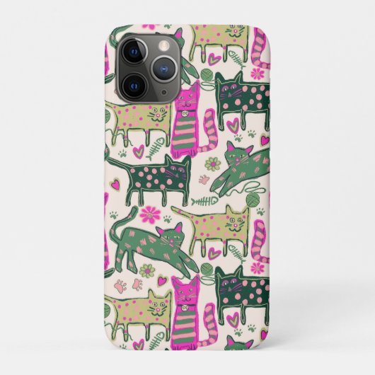 レトロな猫のデザインが楽しい Case-Mate iPhoneケース (裏)