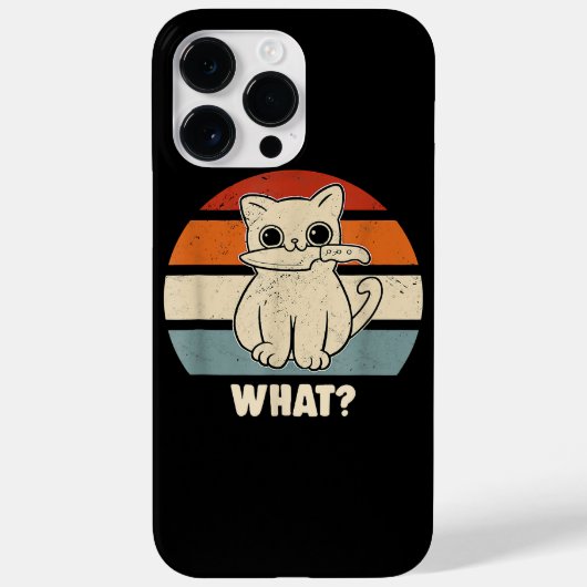 レトロな猫のナイフ 猫 可愛い猫 母の日 母 Case-Mate iPhoneケース (裏面)