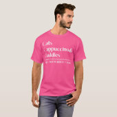 レトロな猫の日 キャップチーノ ふわふわ Tシャツ (正面フル)