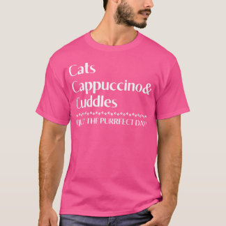 レトロな猫の日 キャップチーノ ふわふわ Tシャツ