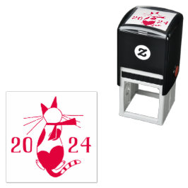 レトロな猫好きのためのクリスマスホリデー2024 セルフインキングスタンプ