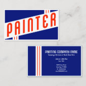 レトロな画家 名刺 (正面/裏面)