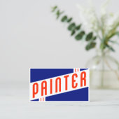 レトロな画家 名刺 (スタンド正面)