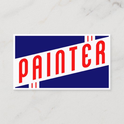 レトロな画家 名刺 (正面)