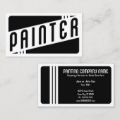 レトロな画家 名刺 (正面/裏面)