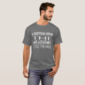レトロな疑問符の引用符 Tシャツ (正面フル)