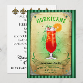 レトロな看板パーティー招待状 招待状