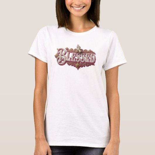 レトロな祝福の芸術的表現 Tシャツ (正面)