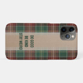 レトロな秋のチェック柄 Case-Mate iPhoneケース (裏面(横))
