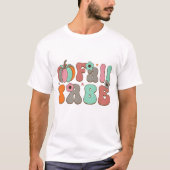 レトロな秋のベイビー - 秋のTシャツ Tシャツ (正面)