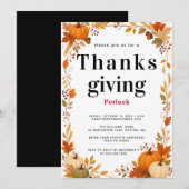 レトロな秋の集いへの招待状 招待状 (正面/裏面)