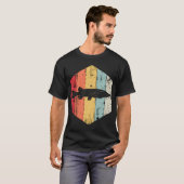レトロな稲妻のスリーベースムーン グラフィック Tシャツ (正面フル)
