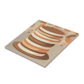 レトロな積み重ねたパンケーキ タイル (側面)