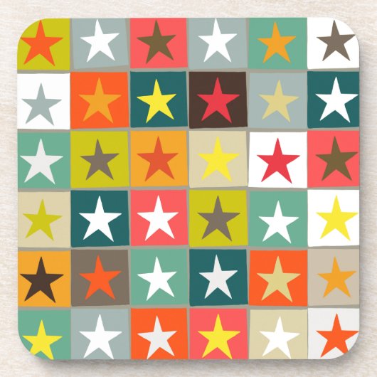 レトロな箱入りスター コースター (正面)