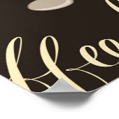 レトロな紅茶とコーヒーテーマのシームレスなパターン ポスター (角)