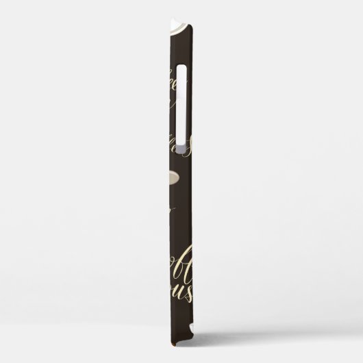 レトロな紅茶やコーヒーテーマの継ぎ目のない模様 Case-Mate iPhoneケース (裏面 / 左)