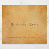 レトロな紙の質感がおしゃれなノスタルジックテンプレート ビールラベル (シングルラベル)