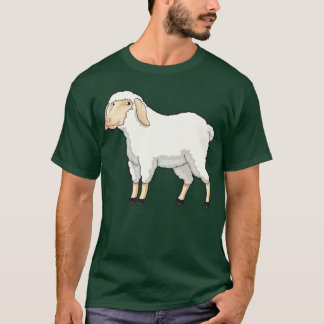 レトロな羊のデザイン Tシャツ