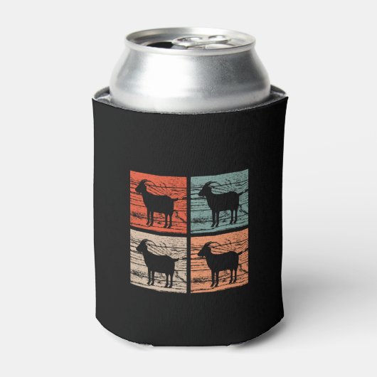 レトロな羊飼い 缶クーラー (缶正面)