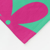 レトロな花のシームレスパターン カラフル フリースブランケット (角)