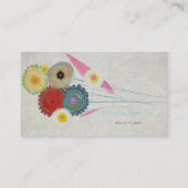 レトロな花の名刺 名刺 (裏面)