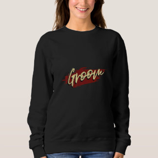 レトロな花婿のための男性向けバチェラー・パーティー スウェットシャツ