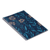 レトロな花模様 ノートブック (右側)