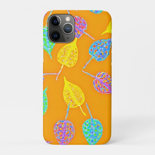 レトロな葉の模様 Case-Mate iPhoneケース (裏)