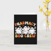 レトロな薬局のブー・クルー・ゴースト薬剤師 テック ホール カード (黄色い花)