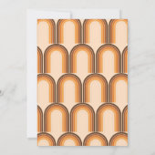 レトロな虹のアーチ写真 ボーホー 70年代 グルーヴィー トレンディ セーブザデート (裏面)