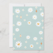 レトロな虹のヒッピーバースデー招待状 招待状 (裏面)