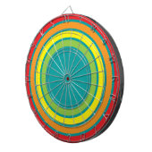 レトロな虹 ダーツボード (正面右)