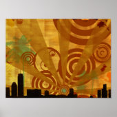 レトロな街並み ポスター (正面)