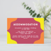 レトロな西南ウェディング宿泊施設 エンクロージャーカード (スタンド正面)