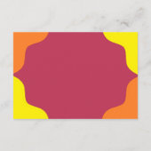 レトロな西南ウェディング宿泊施設 エンクロージャーカード (裏面)