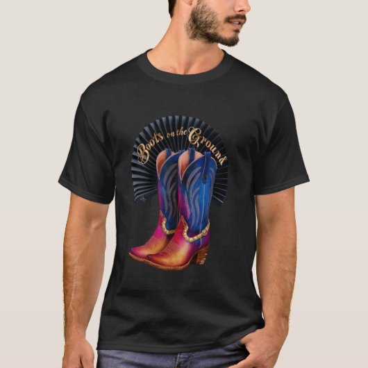 レトロな西部劇 Tシャツ (正面)