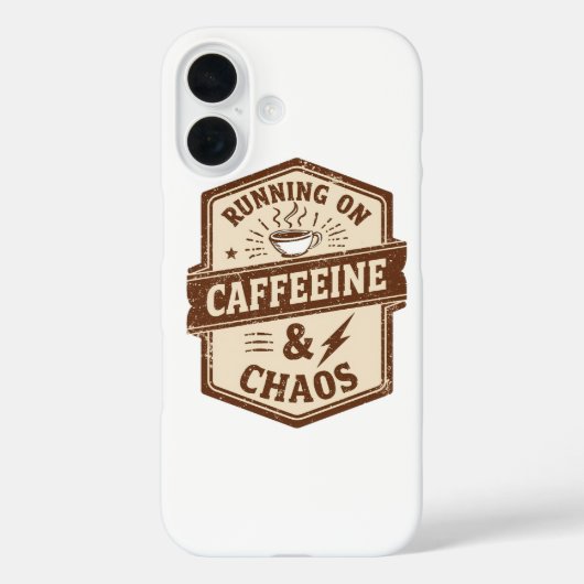 レトロな親とコーヒー愛好家のユーモア Case-Mate iPhoneケース (裏面)