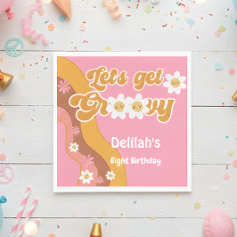 レトロな誕生日を楽しもうヴィンテージ スタンダードランチョンナプキン