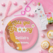 レトロな誕生日を楽しもうヴィンテージ ペーパープレート (パーティー)